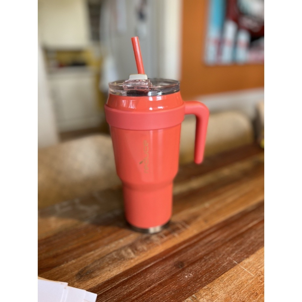 Reduce 40oz Cold Vacuum Insulated Stainless Steel Straw Tumbler Pink